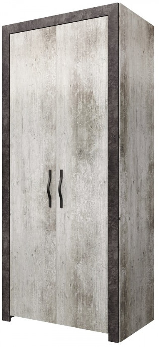 Шкаф двухдверный "Эстель" - Сосна шале/Бетон спаркс