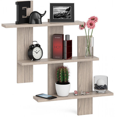 Полка СВК-5, цвет ясень шимо светлый, ШхГхВ 84х13,6х88 см.