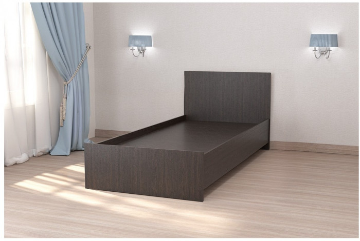 Кровать арт.032, низкий щиток, 90 (Венге линум)