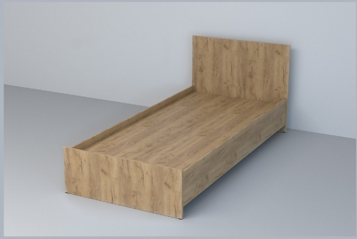 Кровать арт.032, низкий щиток, 90 (Венге линум)