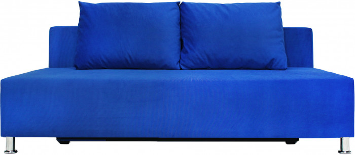 Диван-еврокнижка Парма Люкс, велюр синий