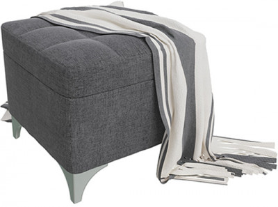 Банкетка 6-5113ТКсерая Жозефина-2, ткань серая, ШхГхВ 46х46х45 см., под сиденьем есть ниша