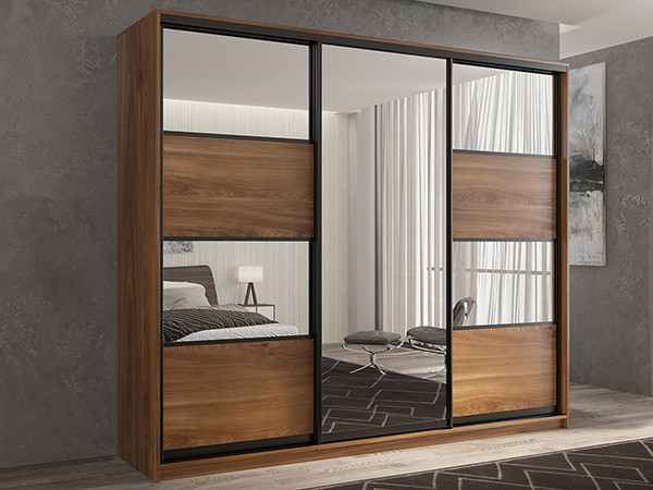 Шкаф-купе Кааппи 5 Кастелло Бренди 210х60х230 см