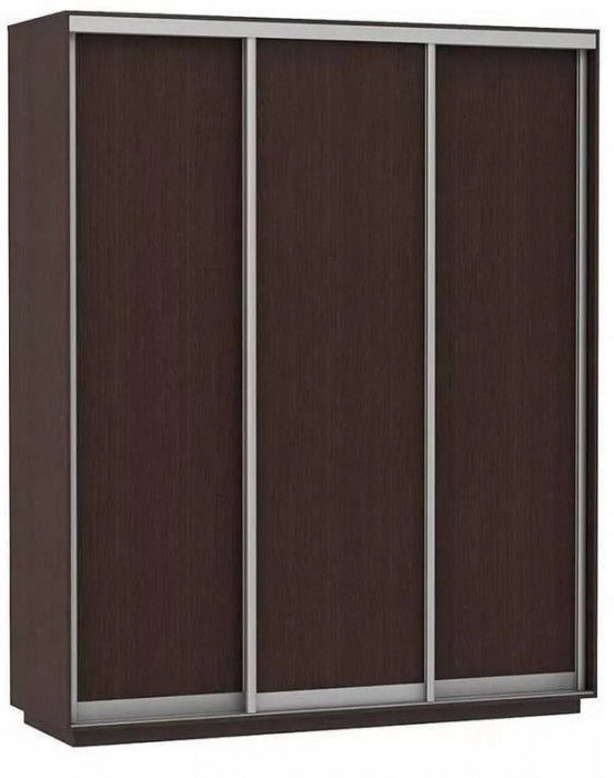 Шкаф купе Модерн 2076х600 3-х дверный 3-х секционный глухой венге