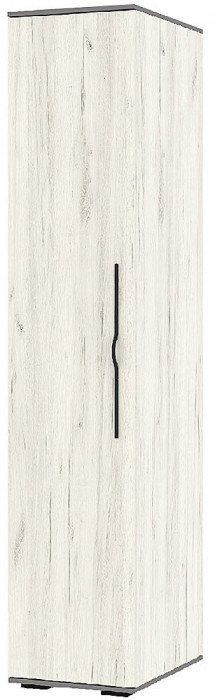 Бастион Шкаф однодверный Дуб Крафт белый / Серый шифер