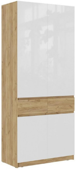 Модульная прихожая, композиция 3 (Графит, Дуб Крафт Золотой)