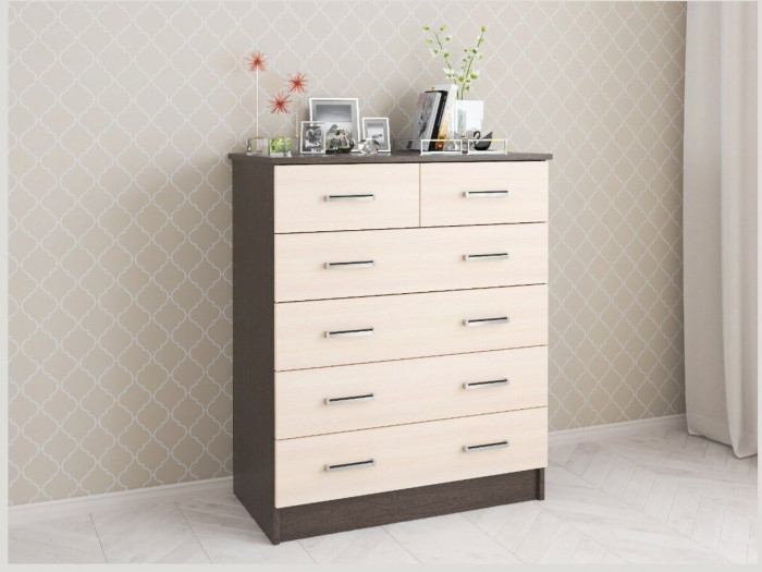 Комод Катрин-5 венге/дуб молочный