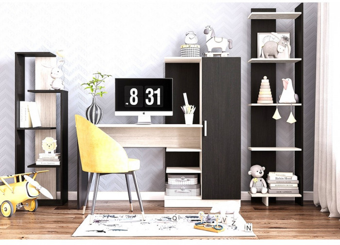 Стол компьютерный Бейсик, венге/лоредо