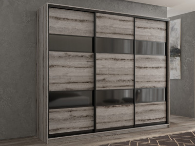 Шкаф-купе Кааппи 7 Эвок Окаменелый 210х45х230 см