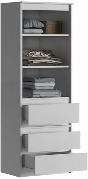 Челси Стеллаж (Белый глянец, Белый)