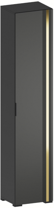 Эмэ Шкаф-пенал ШК-3916 со штангой, Графит