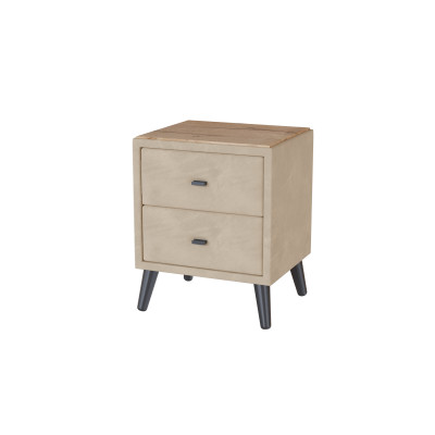 Тумба прикроватная интерьерная Пай бежевый/мдф дуб канадский