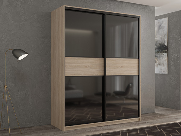 Шкаф-купе Кааппи 12 Сонома Светлый 120х60х230 см