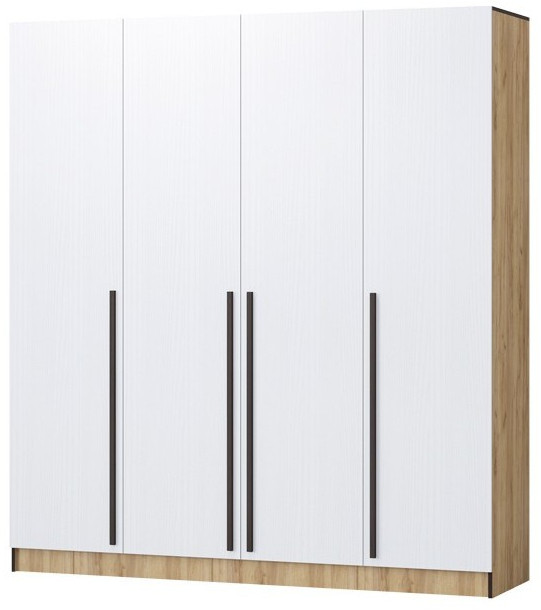 Шкаф Бастион ЛДСП 2,0 (Крафт золотой / Белый древесный)