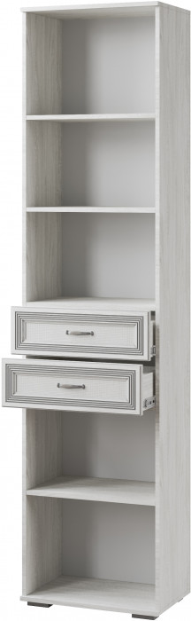 Ливорно Пенал с ящиками ЛШ-3 ясень анкор светлый патина серебро