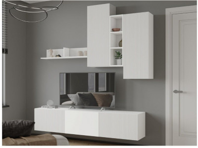 Гостиная Сириния, композиция 1, МДФ белый снег