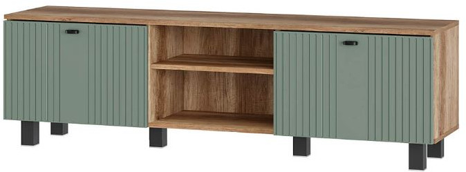 "Олива" ТБ-09 тумба под ТВ Дуб каньон/Эвкалипт софт MF12