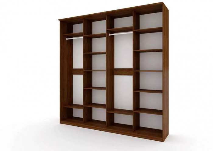 Шкаф купе Модерн 2362х600 4-х дверный 4-х секционный фотопечать №3 венге