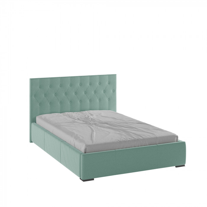 Октавия Кровать интерьерная 140 мятный ромб, ортопед