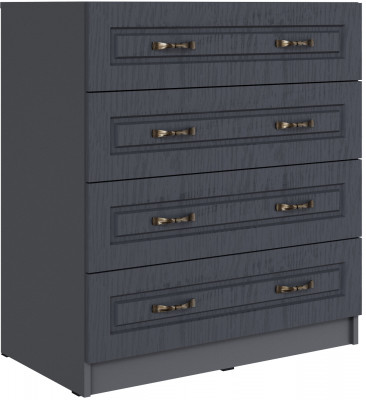 Комод с 4-мя ящиками Апполия, Графит серый/Лунный кратер