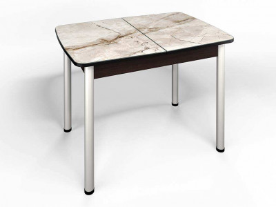 Стол СМ-4 Флорида ноги окрас круглый венге/серебро