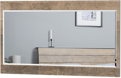 Трувор 15.30 Зеркало, цвет дуб гранж песочный/интра, ШхГхВ 50х2х84 см., может крепиться или горизонтально или вертикально