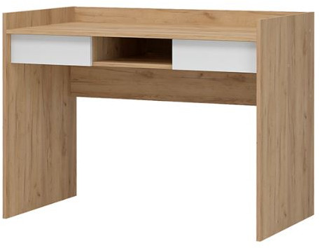 ИРИС СТ-01 Стол письменный (1100х820х600) дуб крафт золото/белый