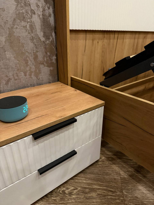 Марвэл Тумбы прикроватные 2шт, Крафт серый/Кашемир