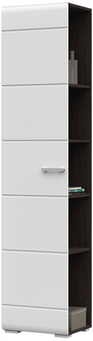 Прихожая Вегас Пенал 457х2002х350 венге/белый глянец