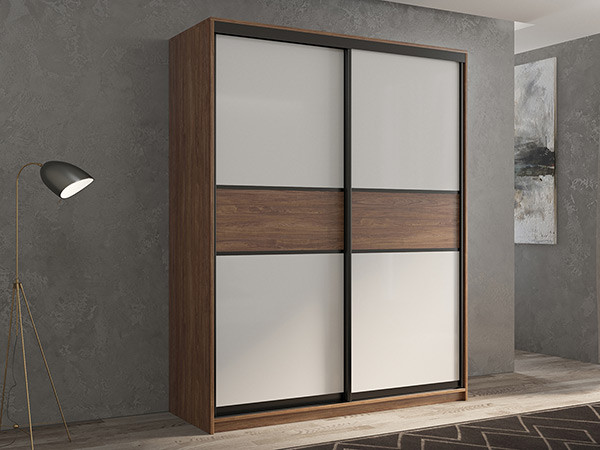 Шкаф-купе Кааппи 11 Морское Дерево Винтаж 140х45х230 см