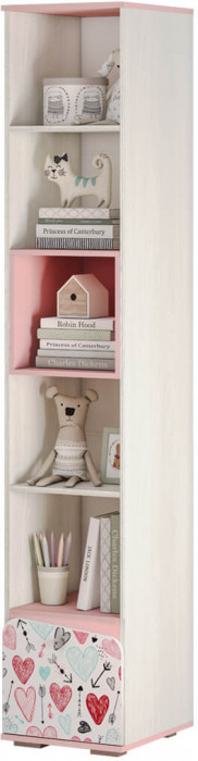 "Малибу" ПН-12 Пенал (402х217х460) ясень белый/айскрим/белый фп