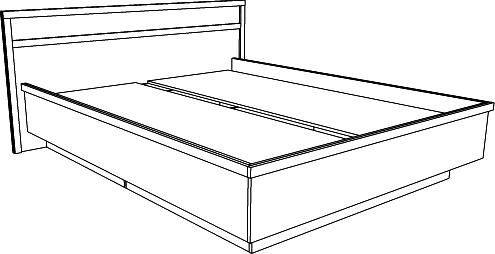 Кровать двуспальная 160х200 