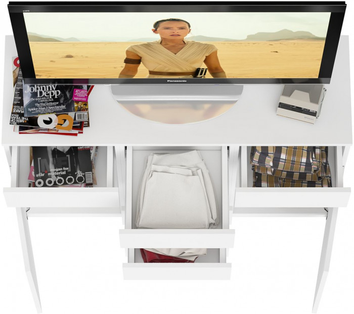 Мори Комод МК1200.4, цвет белый, ШхГхВ 120,4х41х94 см.