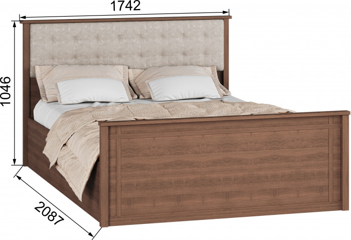 Модульная спальня Ричард, набор 4, Орех донской