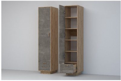 Эго Пенал П-1 ПД (Камень Темный/Дуб Крафт Золотой)