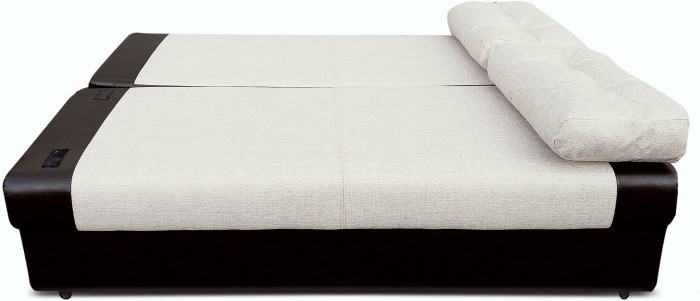 Диван-еврокнижка Амстердам Мини Люкс, 150х195 пружинный блок, велюр черный