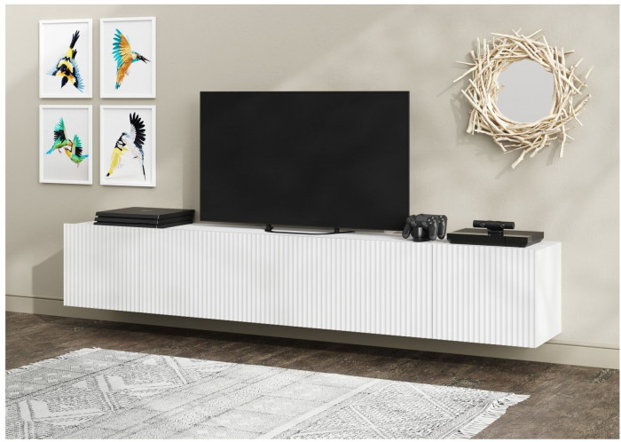 Тумба ТВ Сканди Стиль (Серый шифер / Грин Грей софт)