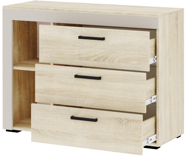 Комод "Адель" - Дуб сонома/Кашемир