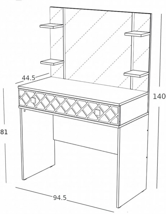 Николь Трюмо, Венге/Лиственница светлая