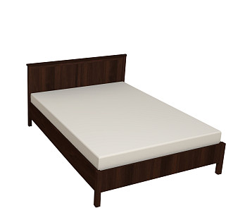 Кровать с ортопедическим основанием (дерево) Sherlock 42 160х200, орех