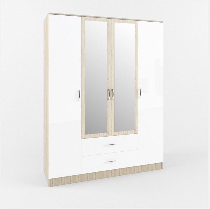 МС Софи Шкаф Сонома/Белый СШК 1600.1, Сонома/Белый