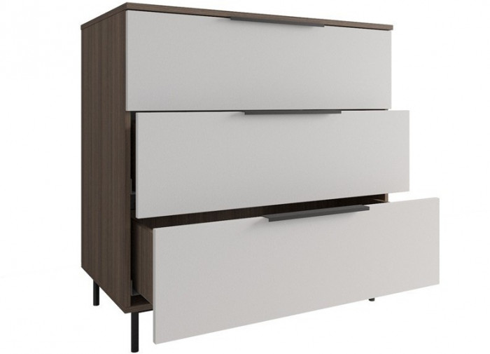 Модульная спальня Роза комп.2, Орех Франклин карамель/Пудра скин