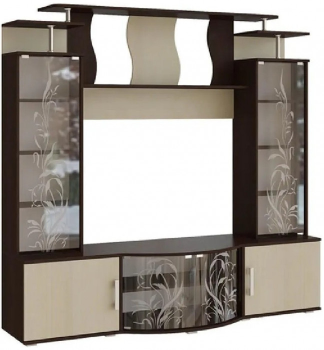 Виста Стенка, венге / дуб беленый (Венге / дуб беленый)