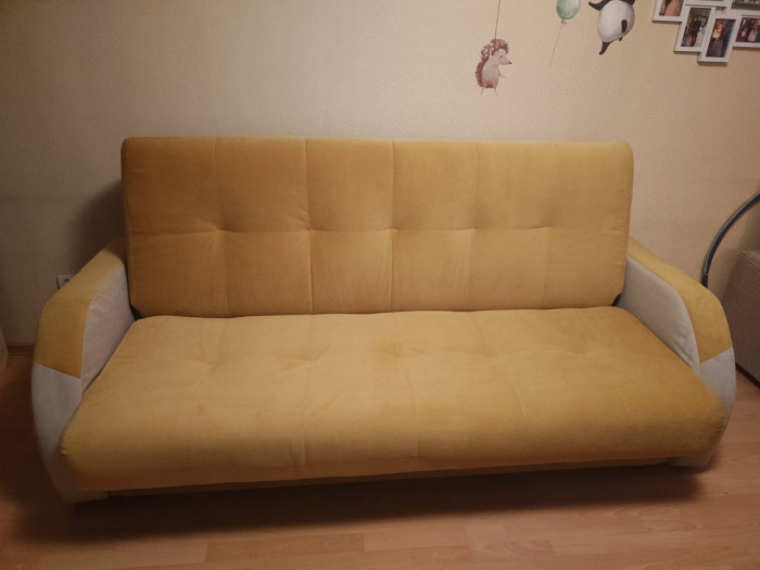 Диван-книжка Феникс, 140х190, велюр красный