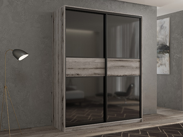 Шкаф-купе Кааппи 12 Эвок Окаменелый 110х45х230 см