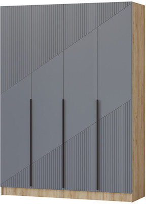 Шкаф Авис 1,6, Крафт золотой/Графит