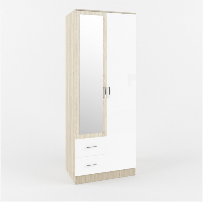 МС Софи Шкаф Сонома/Белый СШК 800.3, Сонома/Белый