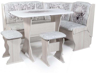 Кухонный набор Орхидея Автор с фотопечатью D2 бодега светлый