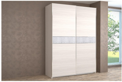 Шкаф-купе Иннэс-5 1600 Ф3/Ф3, Бодега белая