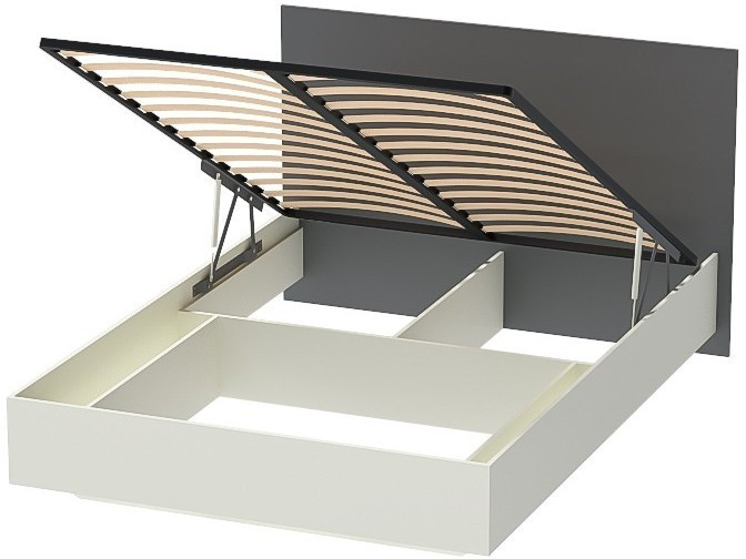 Кровать 1,6 арт.031-М1 ПМ (Графит/Миндаль)